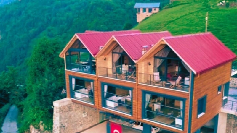 102 Vadi Manzaralı Jakuzili Kuzineli Balkonlu Bungalov