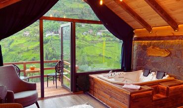 103 Dere Manzaralı Jakuzili Salıncaklı Bungalov